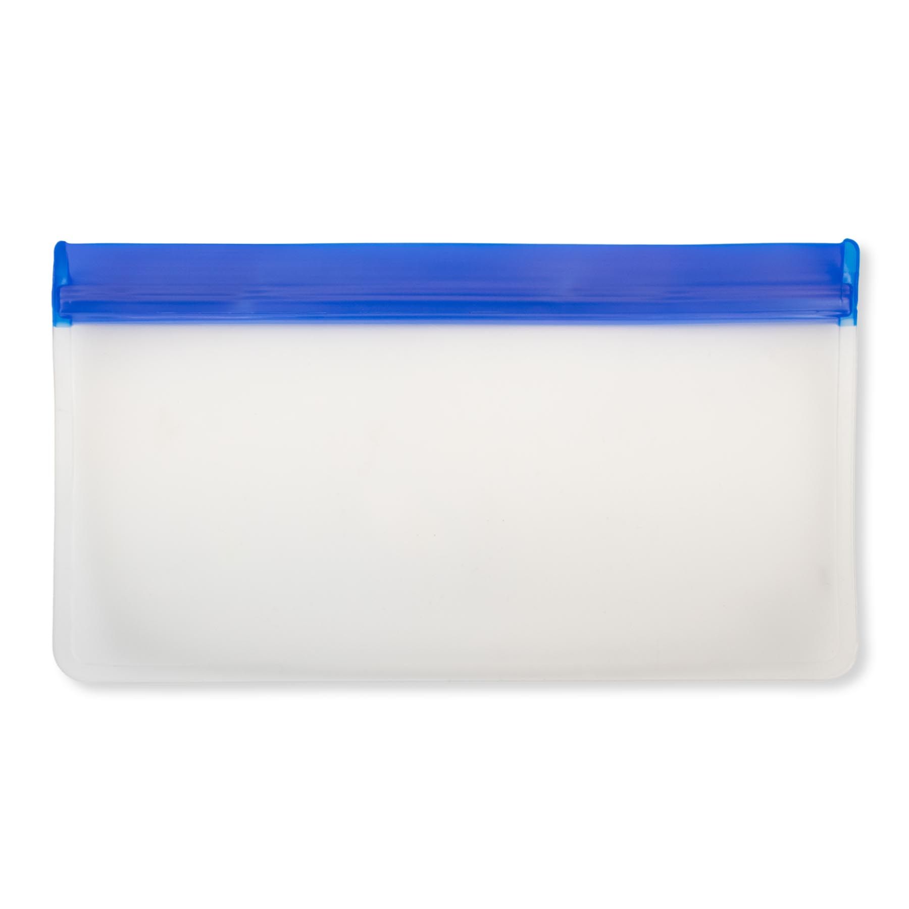 Clear with Blue Zip Lock - Blank